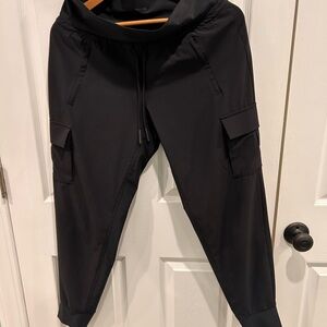 Athleta Black Cargo Jogger Pants